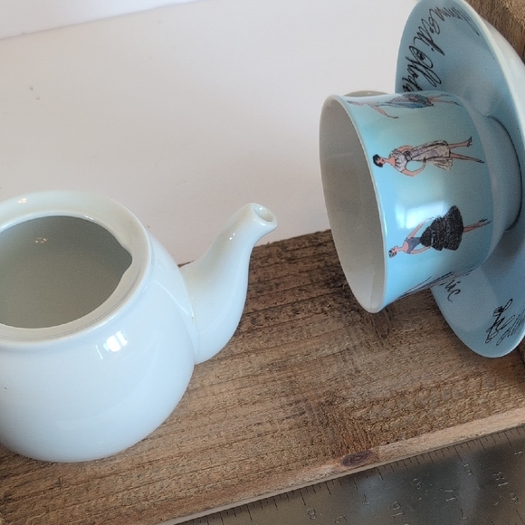 Rustic Wooden Teapot and Cup Handmade Bird Feeder Ladies Tea Time - Picture 9 of 16